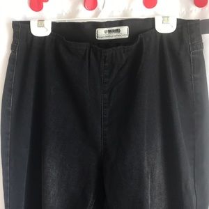 Rock & Roll denim black pull on flare jeans